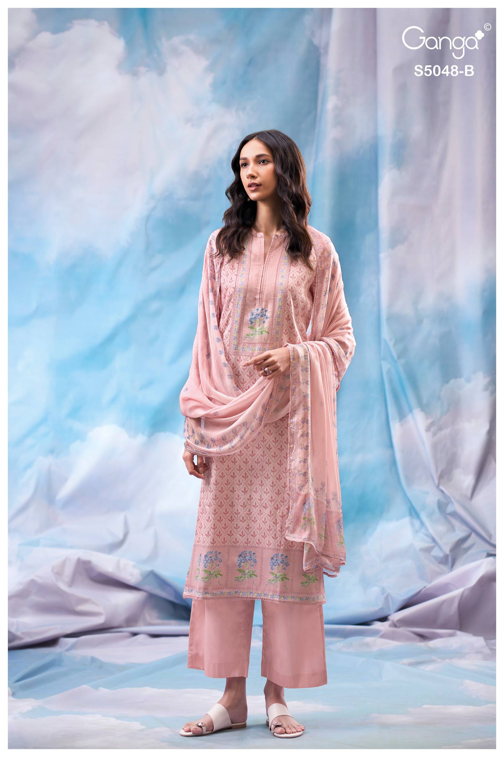 FAANVI 5048 SERIES BY GANGA FASHION Beautiful Colourful COTTON SATIN Dresses At Wholesale Price
